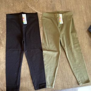 NWT 3T Black and Green leggings. Selling both together.